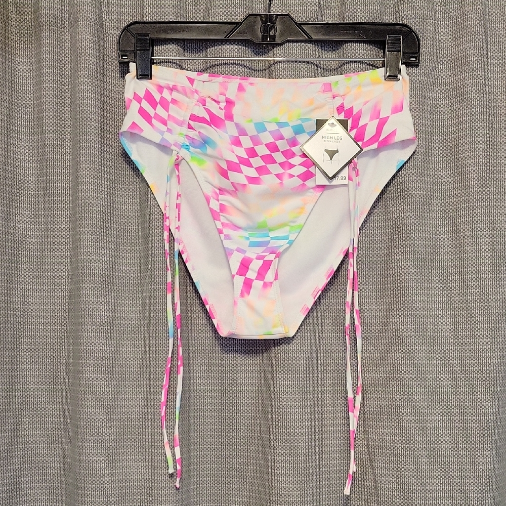 Checkered Bikini Bottom Size Medium